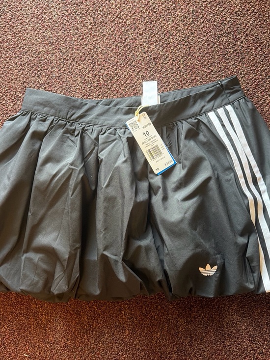 adidas Dresses & Skirts - adidas Black Pleated Athletic Tennis Skirt with White Stripes